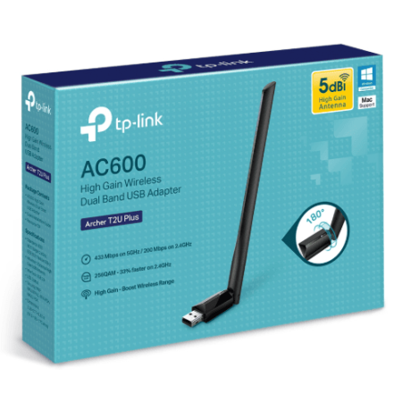 Adaptador Wifi USB TP-Link Archer T2U Plus | Wifi USB