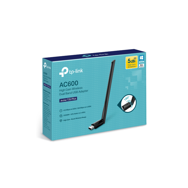 Adaptador Wifi USB TP-Link Archer T2U Plus | Wifi USB