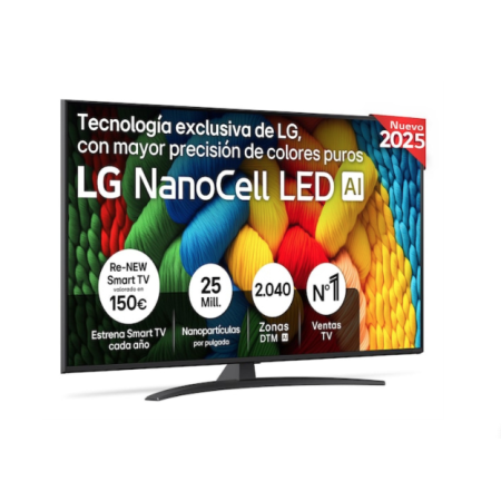 Television LG NanoCell AI 55" 4K | Televisor 4K con Inteligencia Artificial LG