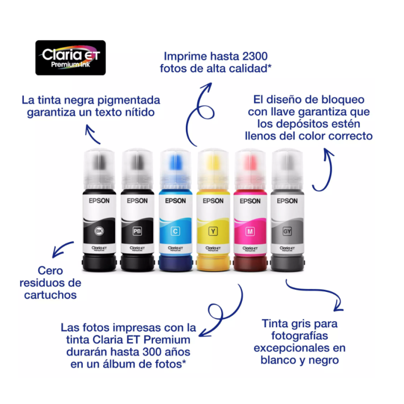 Tinta 114 Epson EcoTank Original | Botella de Tinta Epson | Cartucho de Tinta Epson